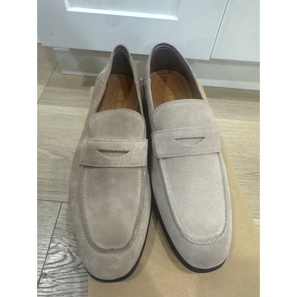 Steve Madden Mens Traviss Desert Suede Loafers Size 8.5 Beige - Picture 4 of 5